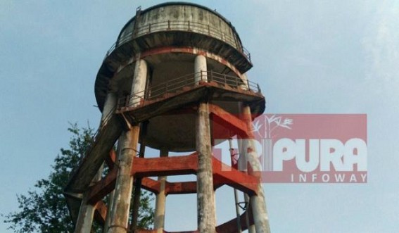 Water tank, which never served villagers after Pre-election inauguration